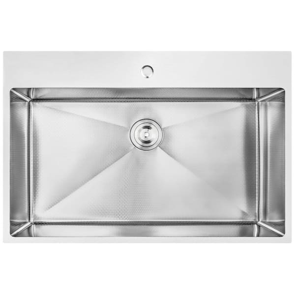 Golden Vantage HEX 30 in. Drop-In Single Bowl Stainless Steel