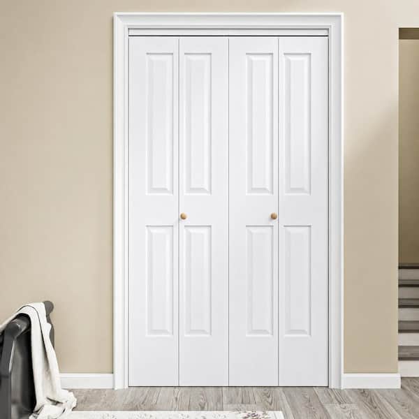 Spectrum Via 36 in. x 80 in. White Mist Vinyl Accordion Door with