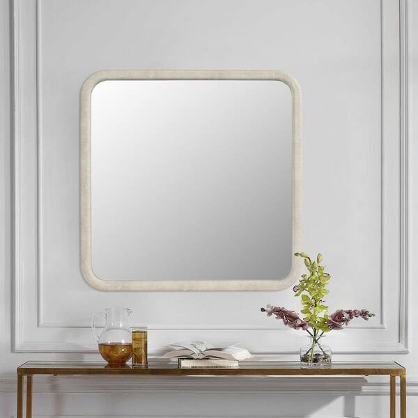 Design House Concord 24-in W x 31-in H White Rectangular Framed Bathroom Vanity Mirror