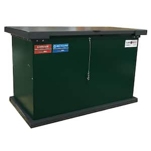 TuffBoxx Series 35 in. W x 27 in. D 33 in. H Green Galvanized Metal Animal-Proof Outdoor Storage Cabinet
