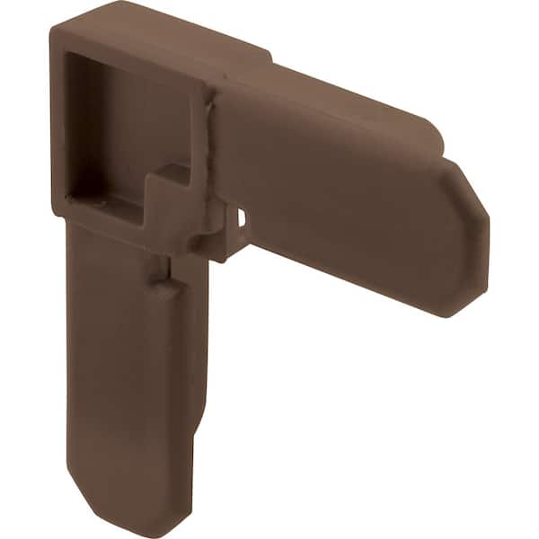Prime-Line 5/16 in. x 3/4 in., Bronze, Plastic, Screen Frame Corner (100-pack)