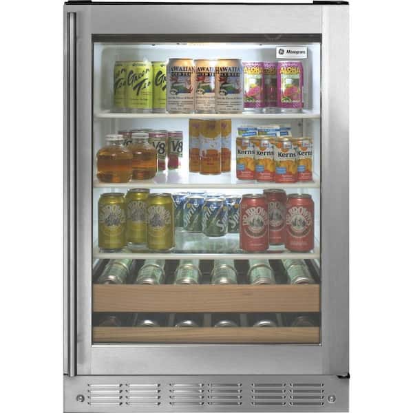 GE Beverage Center in Stainless Steel Wine Cooler