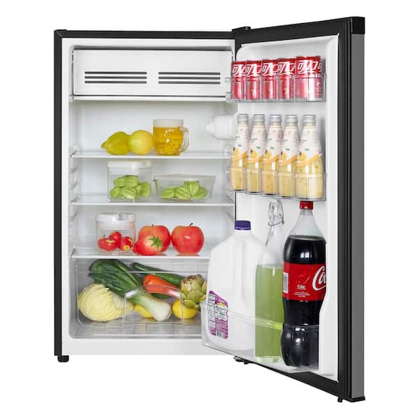 4.4 cu. ft. Compact Mini Refrigerator in Stainless Look