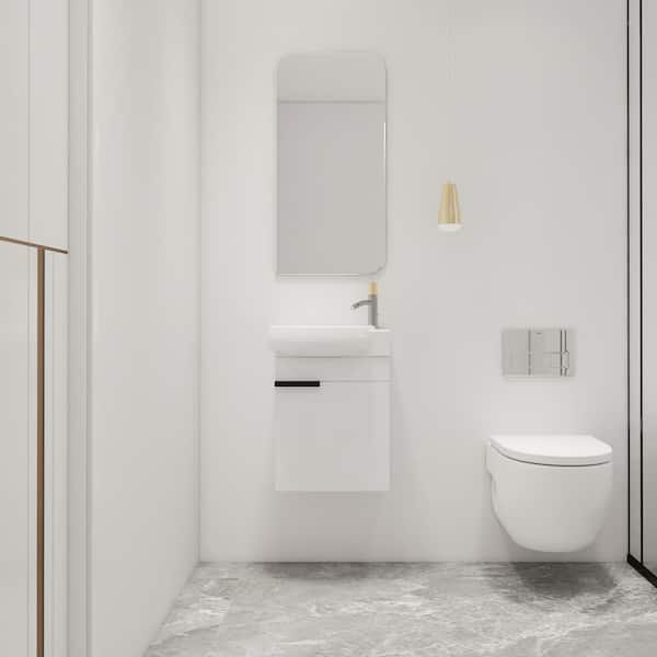 ARTCHIRLY 16.8 in. W x 11.6 in. D x 21.3 in. H Single Sink