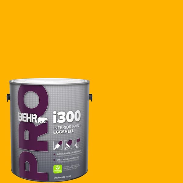 BEHR PRO 1 gal. #310B-7 Saffron Thread Eggshell Interior Paint
