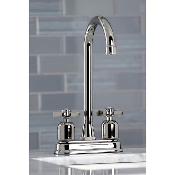 Millennium 2-Handle Bar Faucet in Polished Nickel