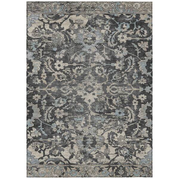 Chantille Machine Washable Indoor/Outdoor Abstract ACN3165 Gray 10 ft. x 14 ft. Area Rug