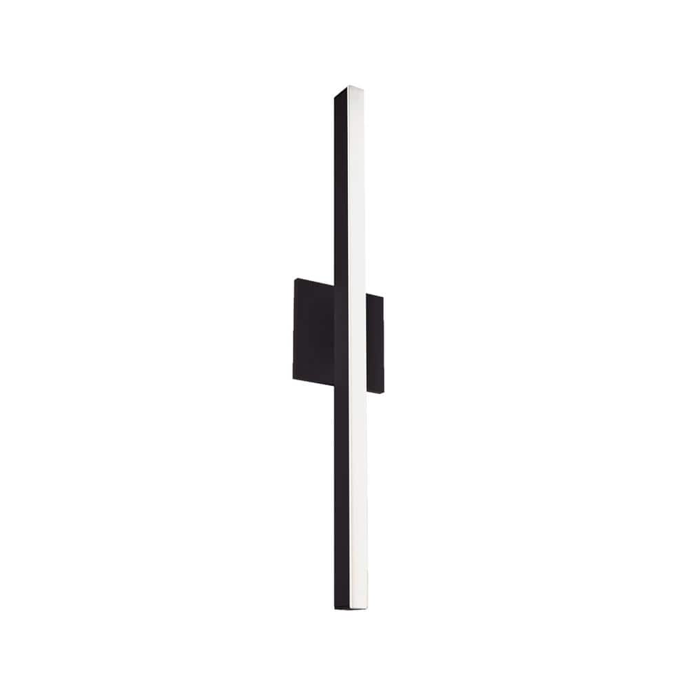 Vega Black Aluminum LED Wall Sconce 22.88"