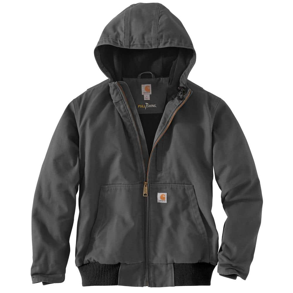 Carhartt Men's Medium Gravel Cotton Full Swing Armstrong Active Jacket  103371-039 - The Home Depot