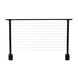6 ft. Black Deck Cable Railing 36 in. Face Mount
