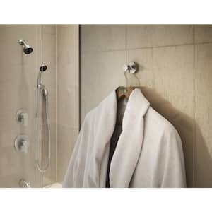 Identity Knob Wall Mounted Bathroom Robe/Towel Hook in Satin Nickel