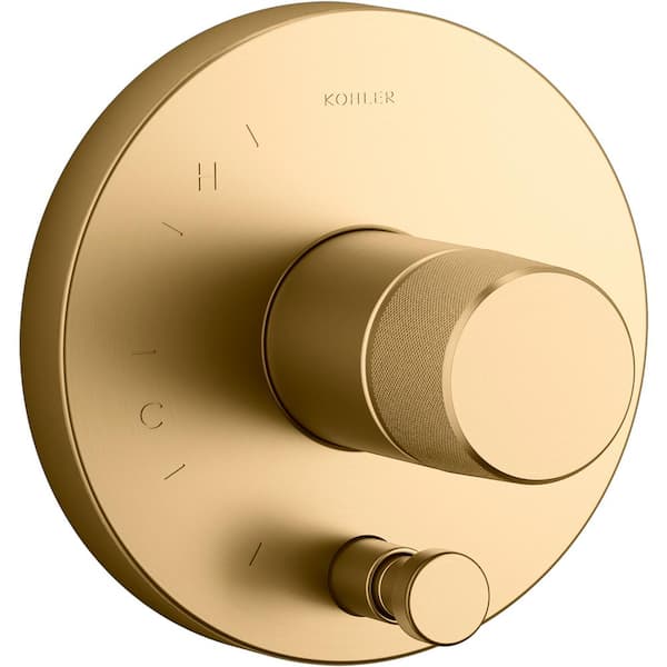 Components 1-Handle Diverter Valve Trim Kit in Vibrant Brushed Moderne Brass