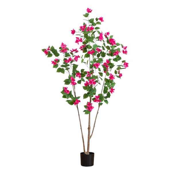 Nearly Natural 6 ft. Artificial Minimalist Bougainvillea Tree