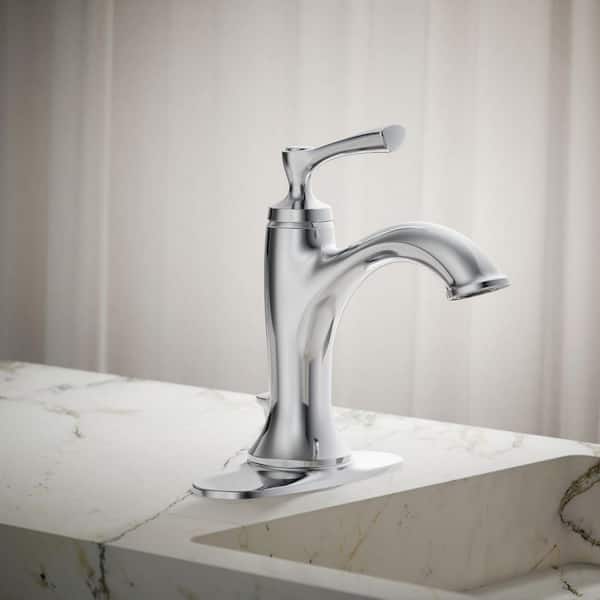 Elliston Single Hole Single-Handle Bathroom Faucet in Polished Chrome