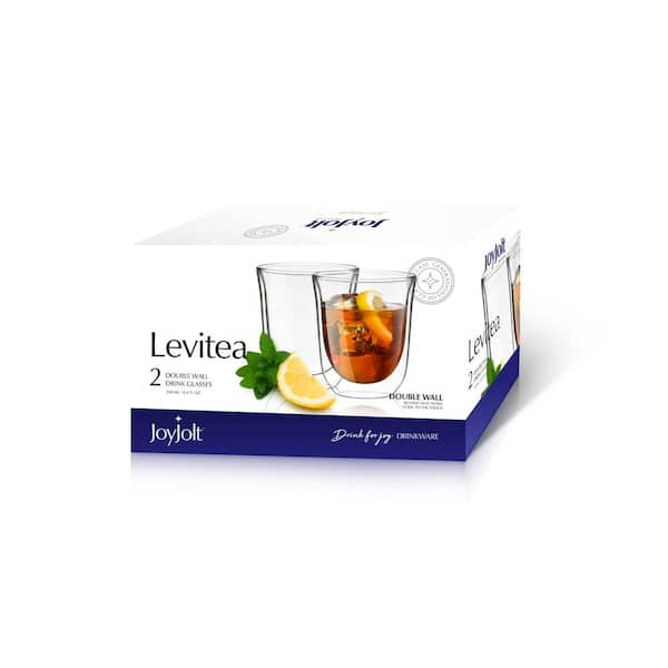 Levitea Double Wall Insulated Glasses - 8.4 oz- Set of 4 