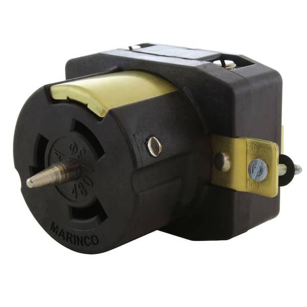 California Standard CS8169 50A 480V 3-Phase Locking Outlet