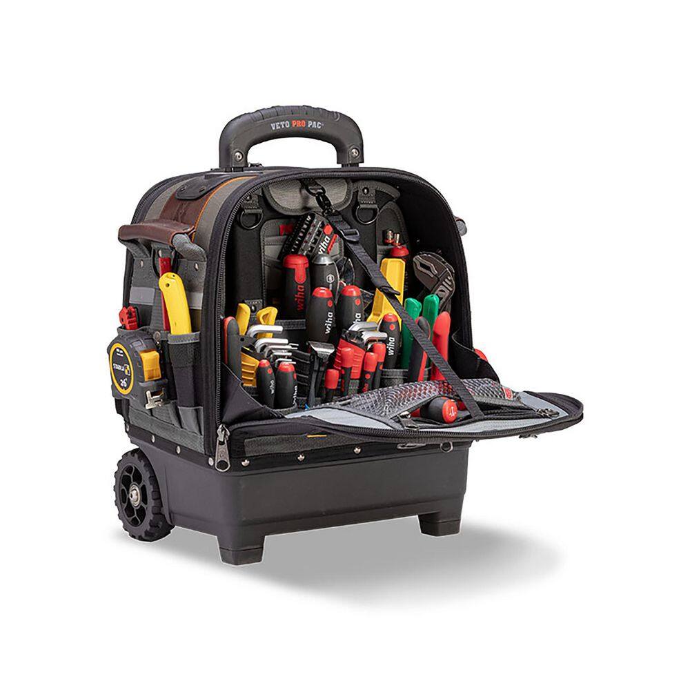 Tech-LC Wheeler Black and Gray Nylon Rolling Tool Bag
