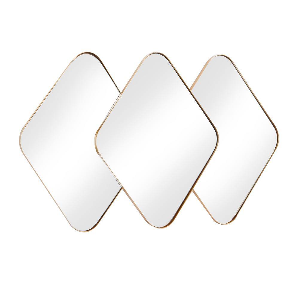 Full Length Oval Gold Wood Decorative Mirror