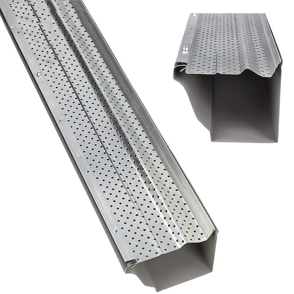 5 in. x 100 ft. Heavy-Duty Lifetime Quality Aluminum Gutter Guard, Protection for 5 in. and 6 in. Gutters