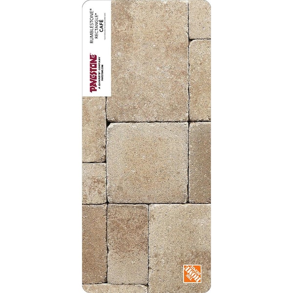 Pavestone Paper Sample Only of RumbleStone 10.5 in. x 7 in. Cafe Rectangle Concrete Paver (1-Piece)