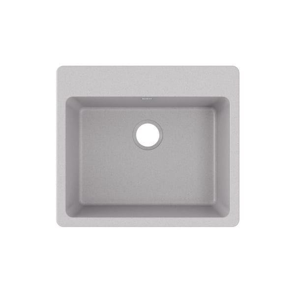 Elkay Quartz Classic  25in. Drop-in 1 Bowl  Greystone Granite/Quartz Composite Sink Only and No Accessories