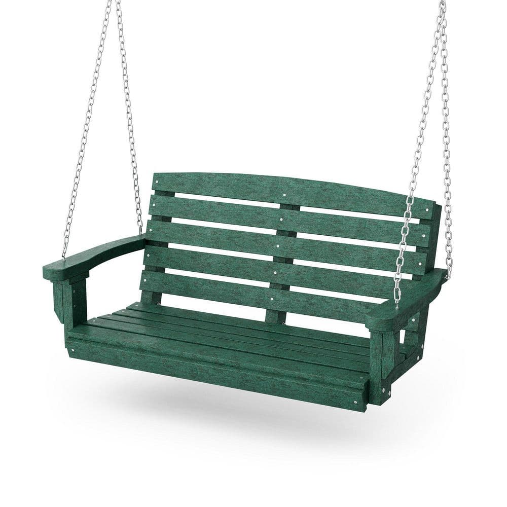 Classic 2-Person Turf Green Plastic Porch Swing price history on PriceWatchPro
