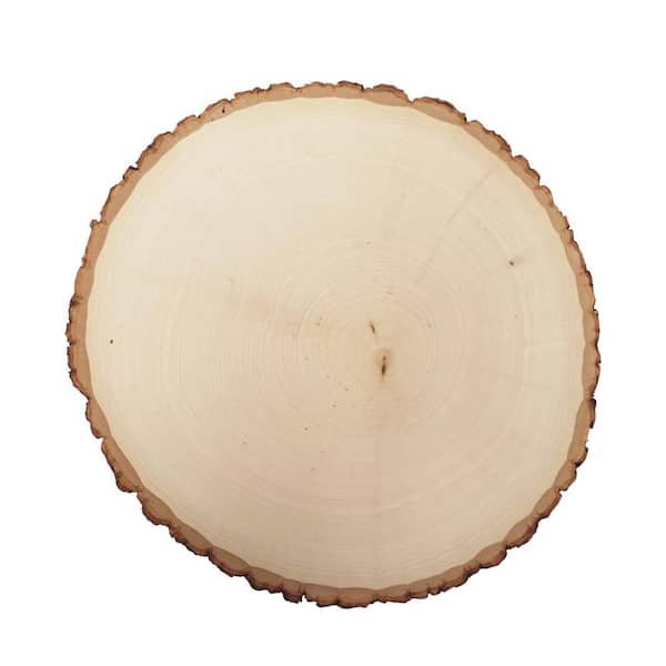 Walnut Hollow 2 in. x 1 ft. x 1 ft. Rustic Basswood Thick Round Project Panel