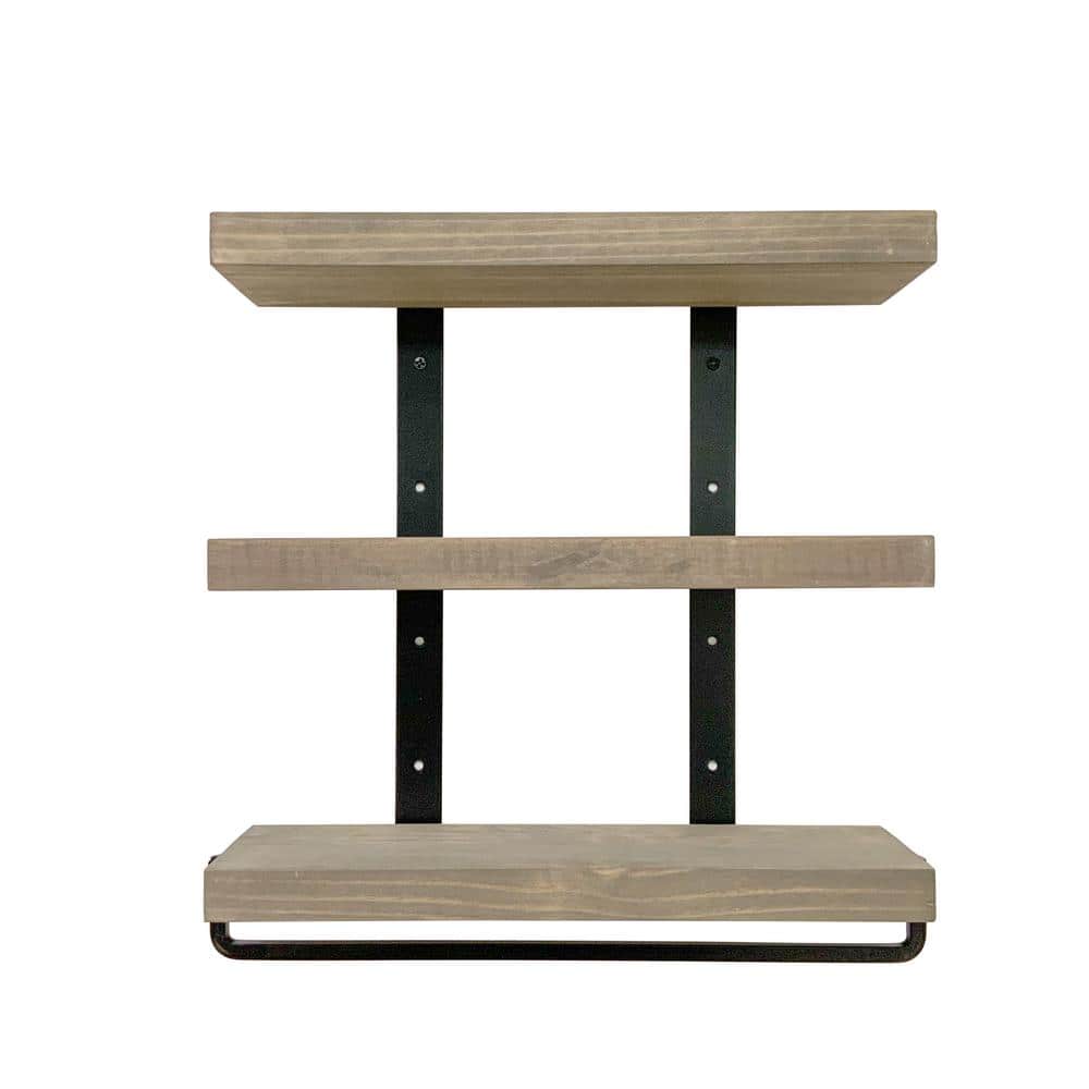 Reviews for Industrial 3tier 5.5 in. x 20 in. x 23 in. Gray Pine Wood