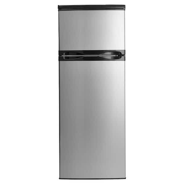 Danby 7.3 cu. ft. Apartment Size Top Freezer Refrigerator in Black and Stainless Steel