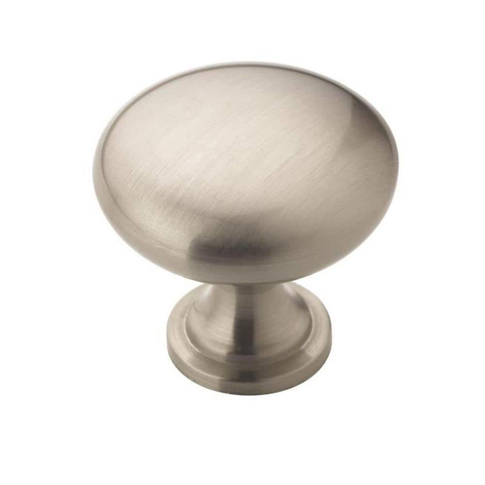 Edona 1-1/4 in. (32mm) Traditional Satin Nickel Round Cabinet Knob