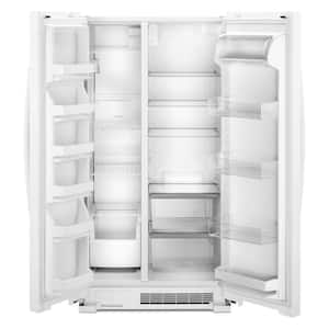 25 cu. ft. Side by Side Refrigerator in White