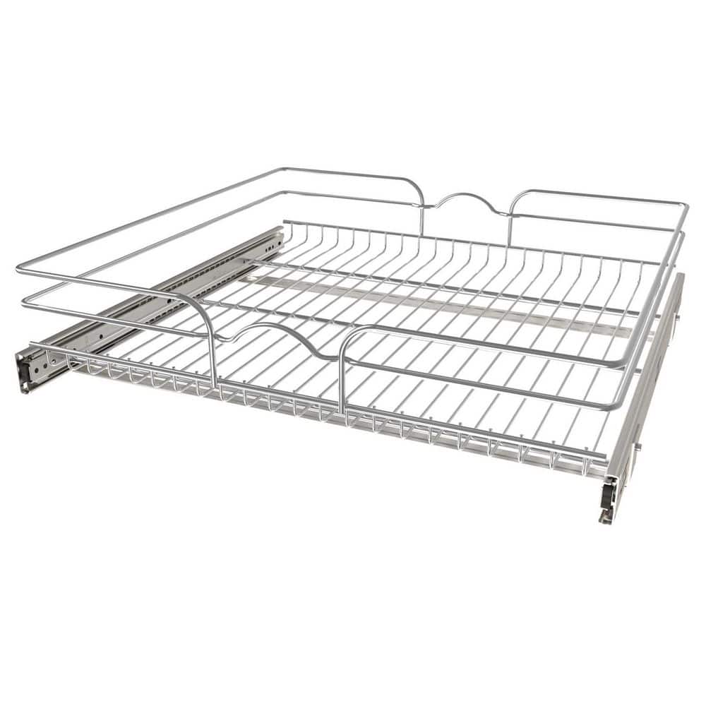 Silver Kitchen Cabinet Pull Out Shelf Organizer, 24 in. x 22 in. price history on PriceWatchPro