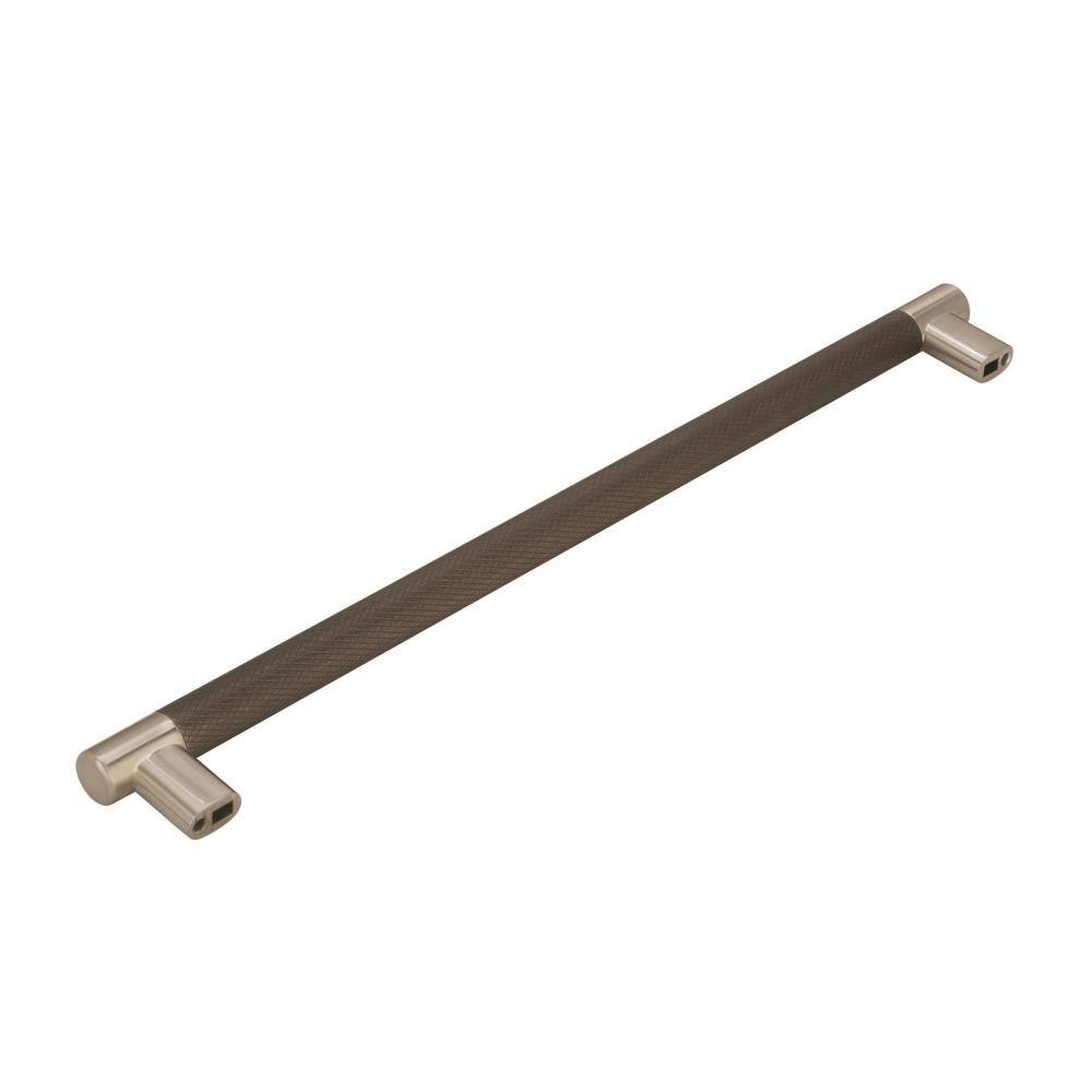 Esquire 12-5/8" Satin Nickel and Bronze Cabinet Pull