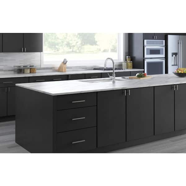 Square Bar Knobble 3 in. (76 mm) Modern Matte Satin Nickel Cabinet Knob