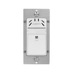 3 Amp 3-Speed Humidity Sensor Switch in Bathroom Fan Control in White