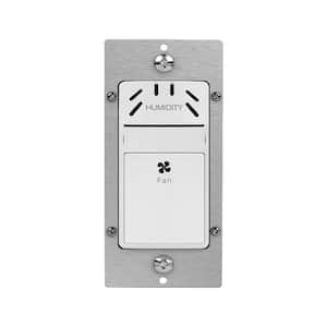 3 Amp 3-Speed Humidity Sensor Switch in Bathroom Fan Control in White