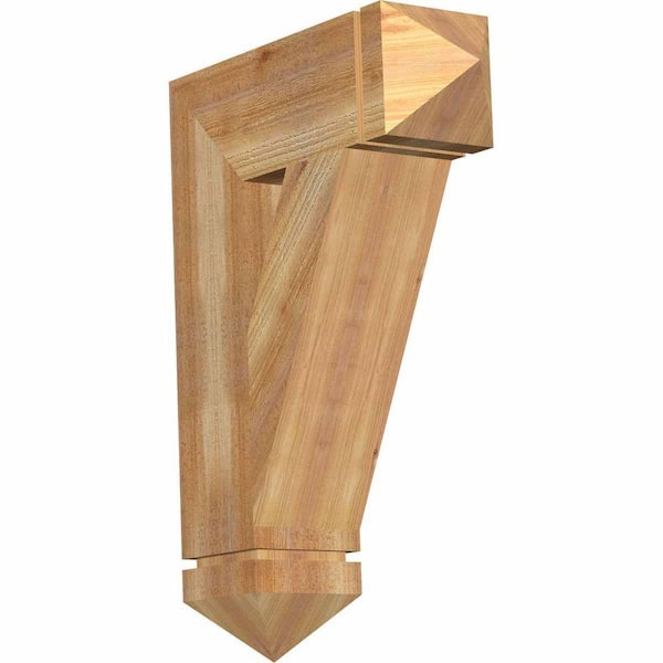 Ekena Millwork 6 in. x 28 in. x 20 in. Western Red Cedar Traditional Arts and Crafts Rough Sawn