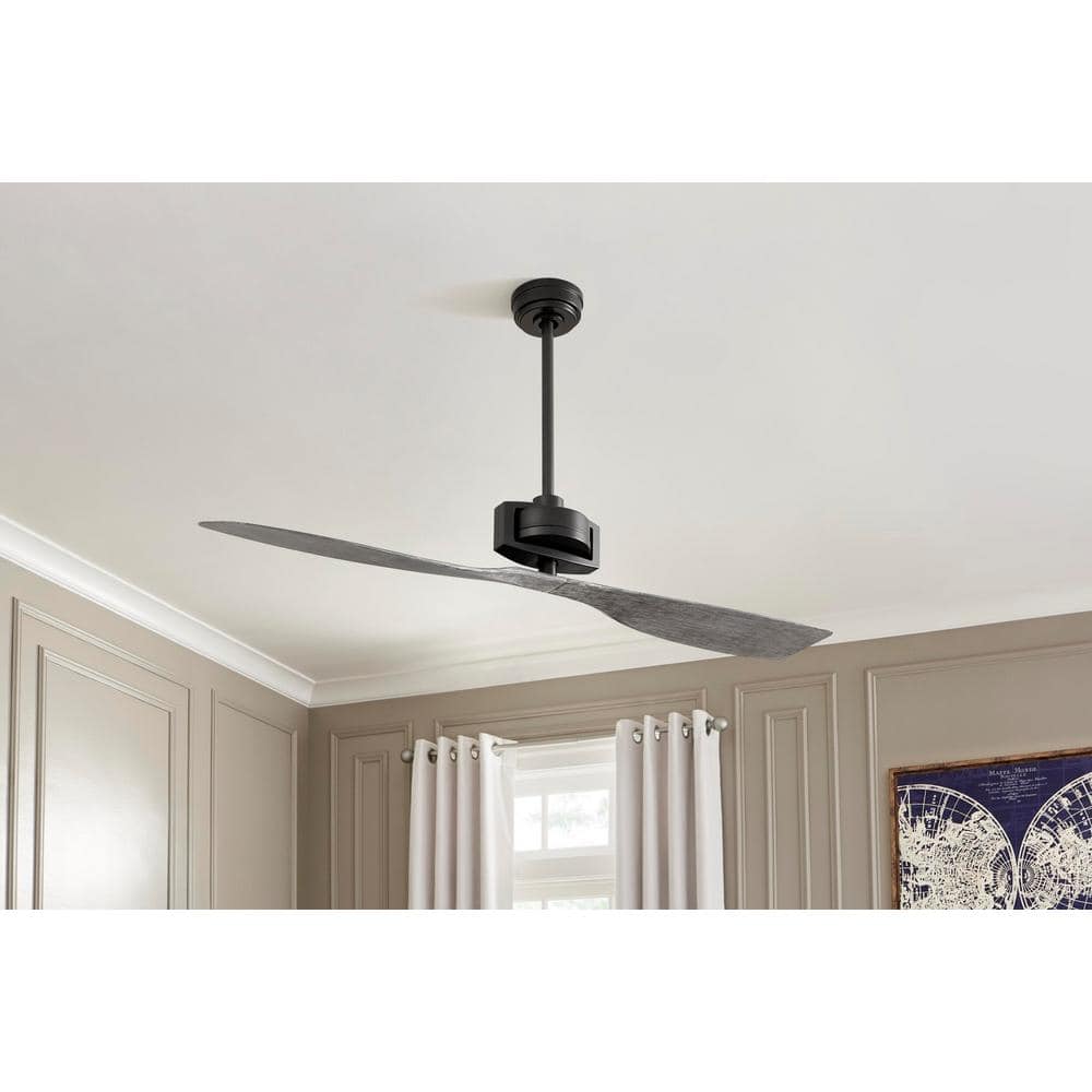 Alderbrook 60 in. Indoor Matte Black Ceiling fan with Remote Control price history on PriceWatchPro