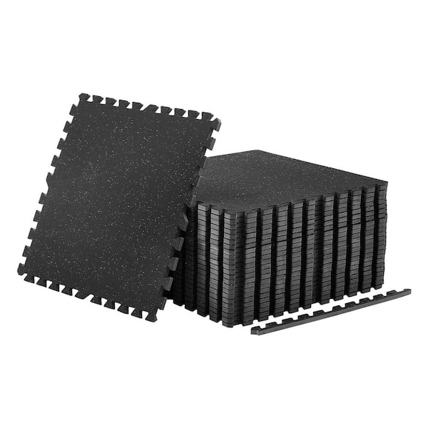 Puzzle Exercise Mat, 24 PCS Fitness Equipment Mats, 24 x 24 x 0.56 in., High-Density EVA Foam Mats Set 96 sq ft