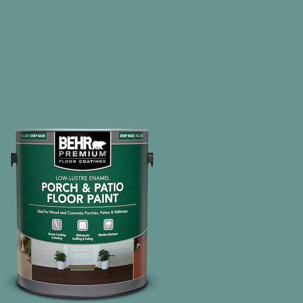 BEHR PREMIUM 1 gal. #PFC-48 Aqua Marble Low-Lustre Enamel Interior/Exterior Porch and Patio Floor Paint