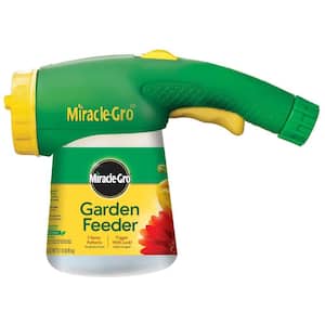 Garden Feeder, Hose-End Feeder for Outdoor Plants, Includes 1 lbs. Water Soluble All Purpose Plant Food 24-8-16 NPK