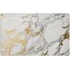 Home Dynamix Cozy Living Modern Marble Gold 17.5 in. x 30 in. Anti Fatigue Kitchen Mat 1-CZ05