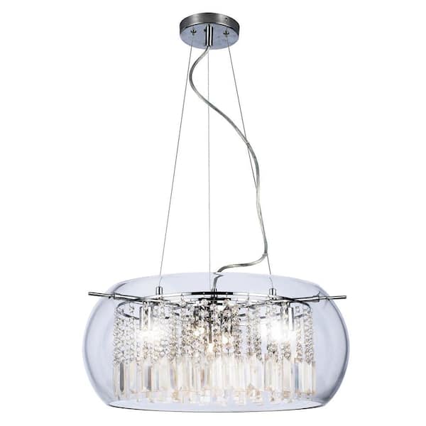 Home Decorators Collection Paris 5-Light Crystal Chrome Chandelier