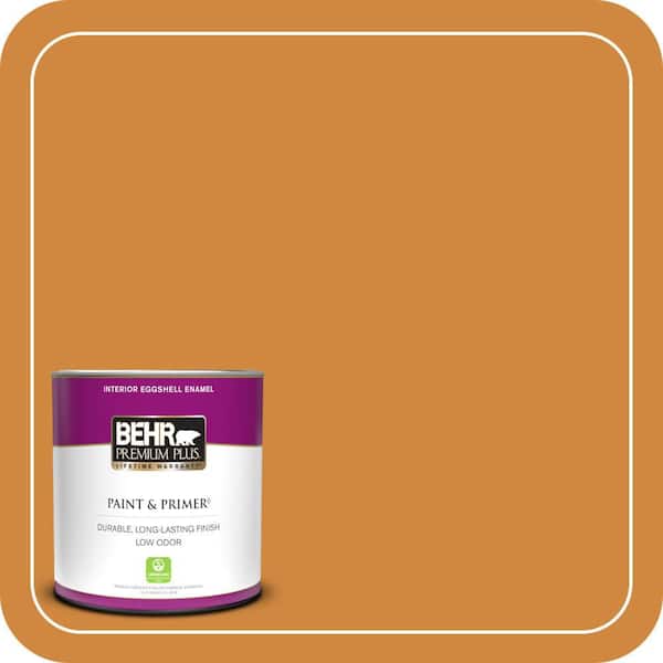 BEHR PREMIUM PLUS 1 qt. #290D-6 Acorn Eggshell Enamel Low Odor Interior Paint & Primer