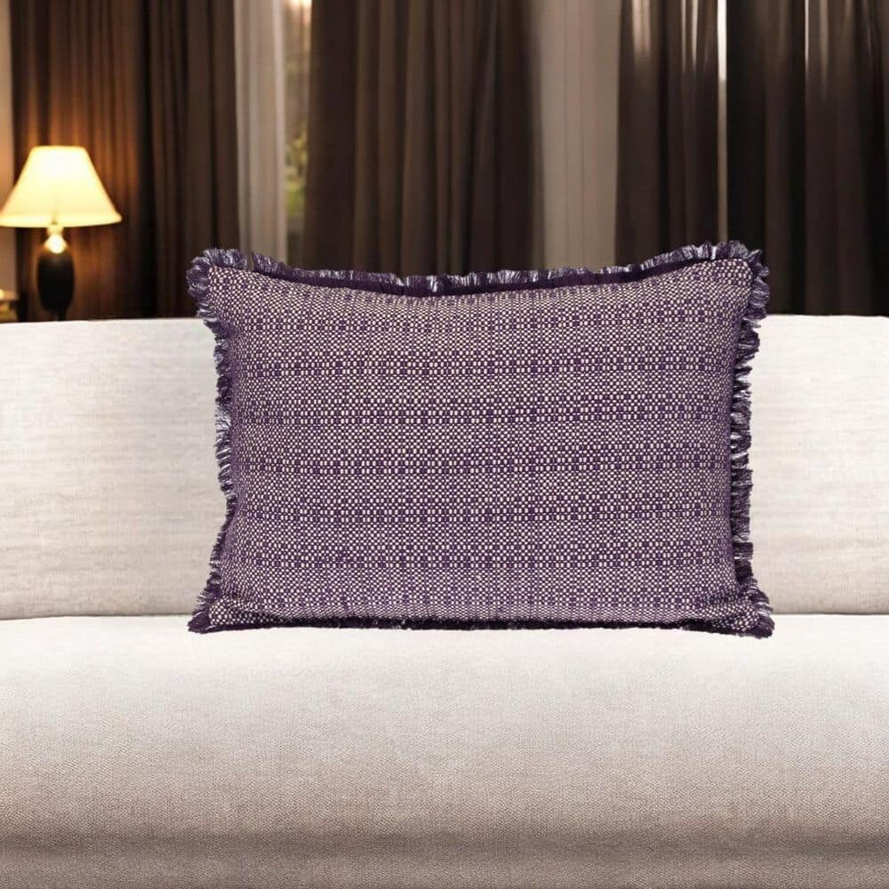Purple, White Striped Polyester 14 in. x 20 in. Throw Pillow price history on PriceWatchPro