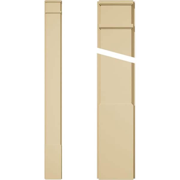 Ekena Millwork 2 in. D x 8 in. W x 82 in. L Primed Polyurethane Pilaster 1- Pack