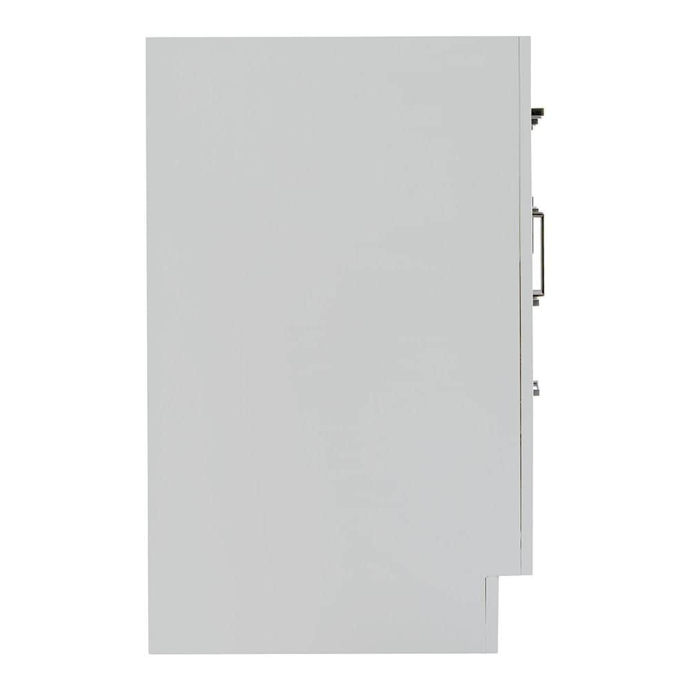 Gray 60'' Double Freestanding Hardwood Vanity Base