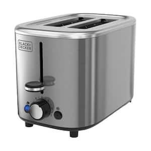2-Slice Silver Extra Wide Self Centering Toaster