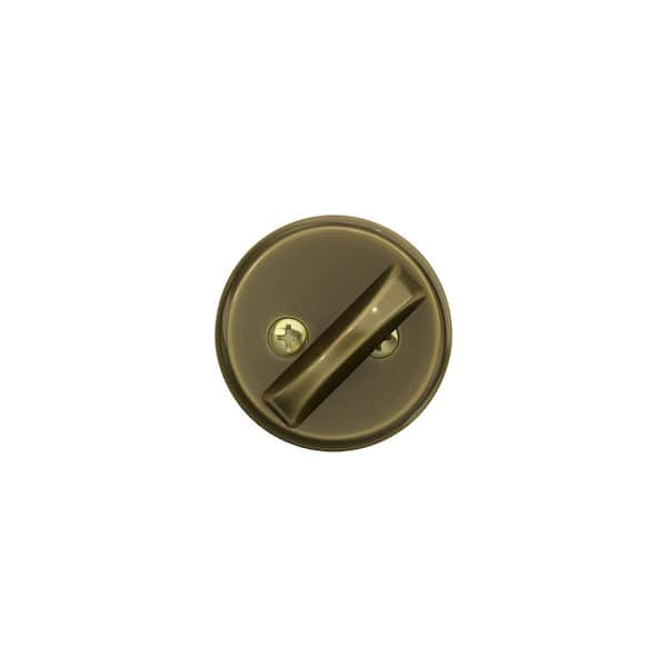 SCHLAGE Lock Company Single Cylinder Deadbolt, Satin Brass (B60 N