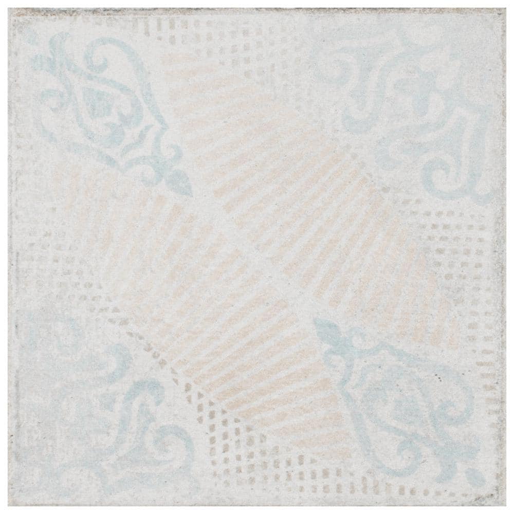 Barcelona Decor Guell 6" Matte Porcelain Vintage Floor & Wall Tile